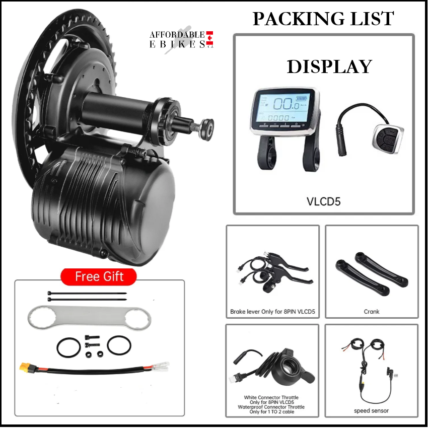 TORQUE SENSING - Mid Drive TSDZ8 Motor 48V 750W