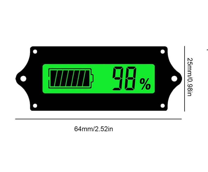 Battery Display - Miniature - Up to 14S Adjustable