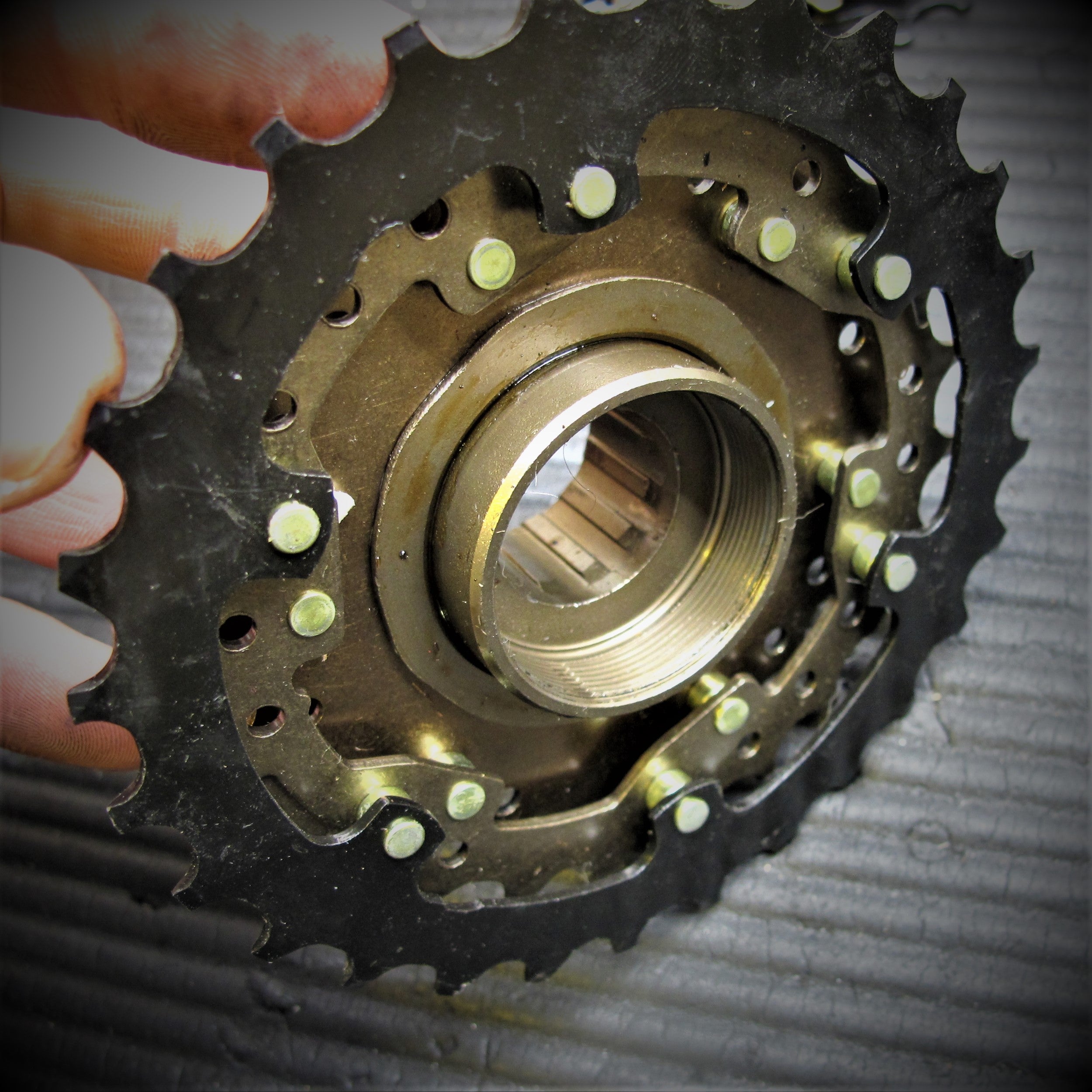 Freewheel 7 Speed Shimano Gearset Thread On