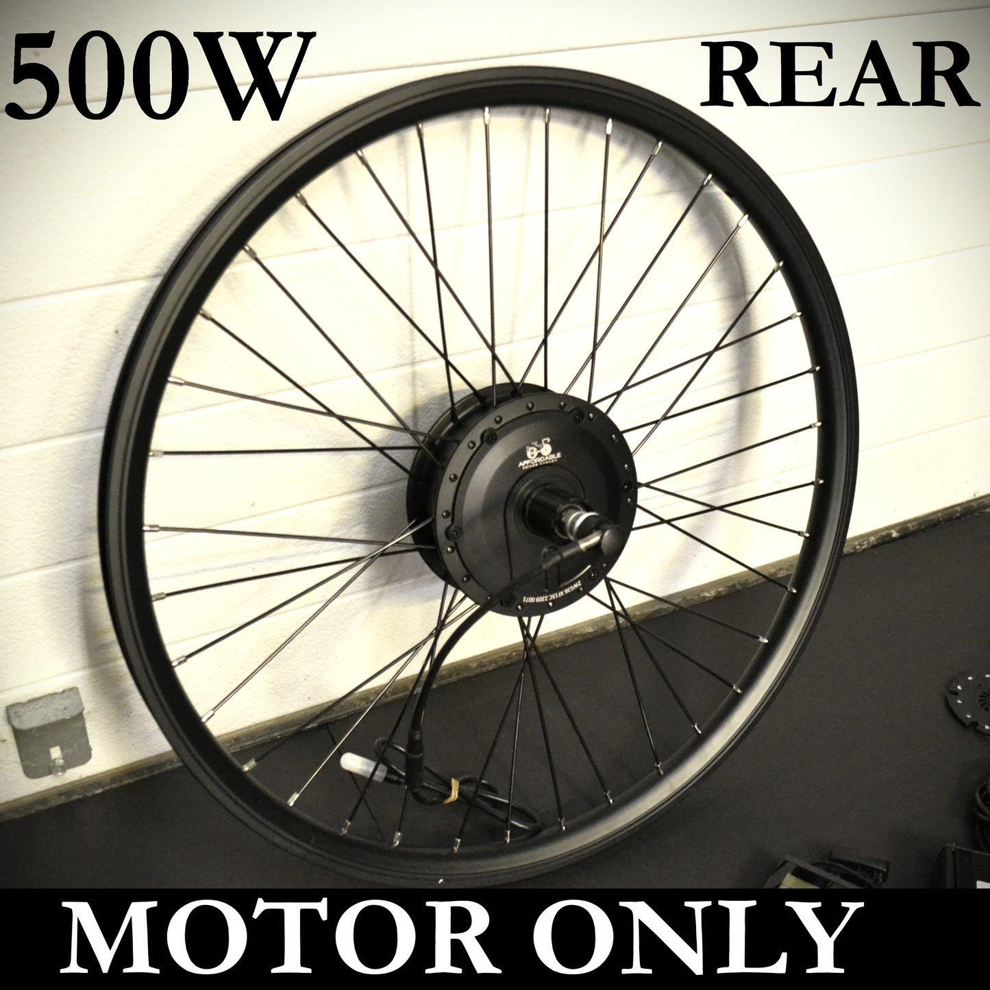 Motor Only - 500W Rear (Freewheel) Geared Hub Motor